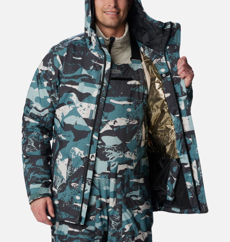 Men's Winter District II Jacket, Color: Metal Geoglacial Print, image 6