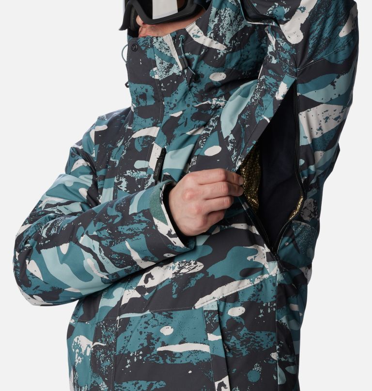 Men's Winter District II Jacket, Color: Metal Geoglacial Print, image 9