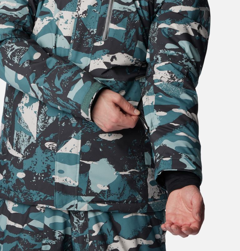 Thumbnail: Men's Winter District II Jacket, Color: Metal Geoglacial Print, image 10