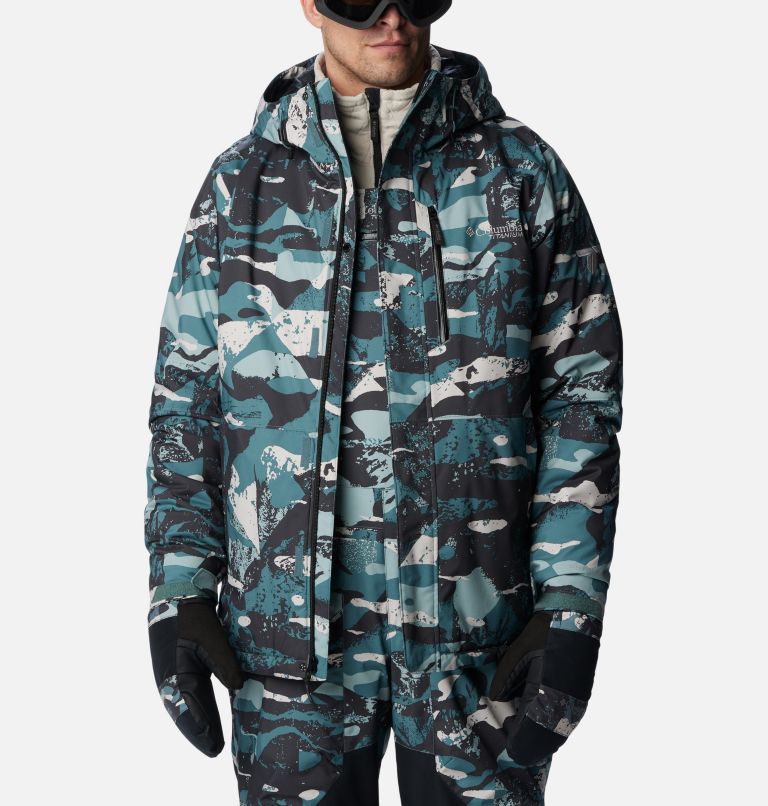 Men's Winter District II Jacket, Color: Metal Geoglacial Print, image 11