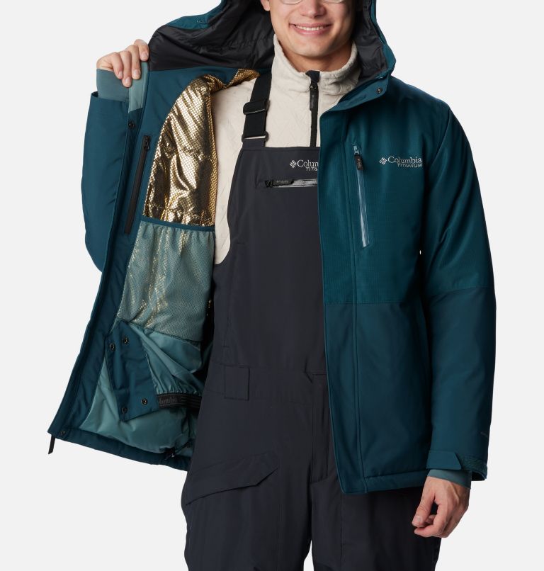 Men's Winter District II Waterproof Ski Jacket, Color: Night Wave, image 5