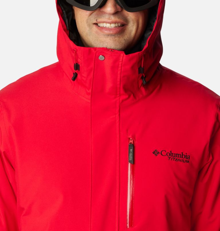 Men's Winter District II Waterproof Ski Jacket, Color: Mountain Red, image 4