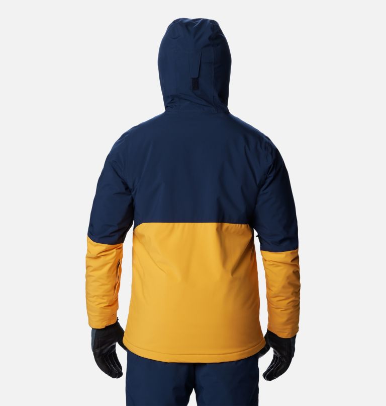 Men's Winter District II Waterproof Ski Jacket, Color: Raw Honey, Collegiate Navy, image 2