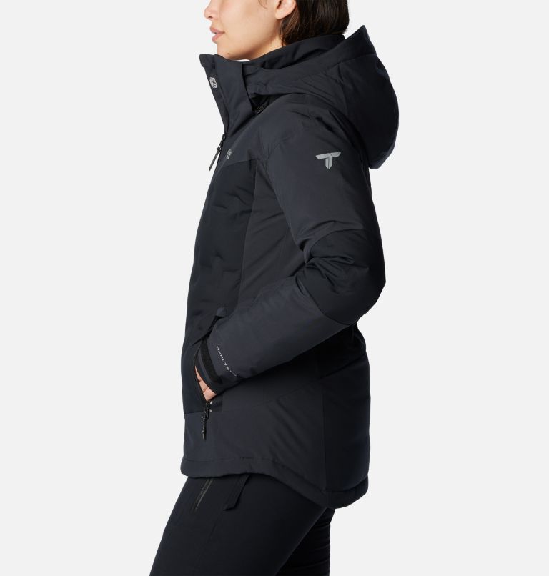 Women's Wildcard III Waterproof Down Ski Jacket, Color: Black, image 3