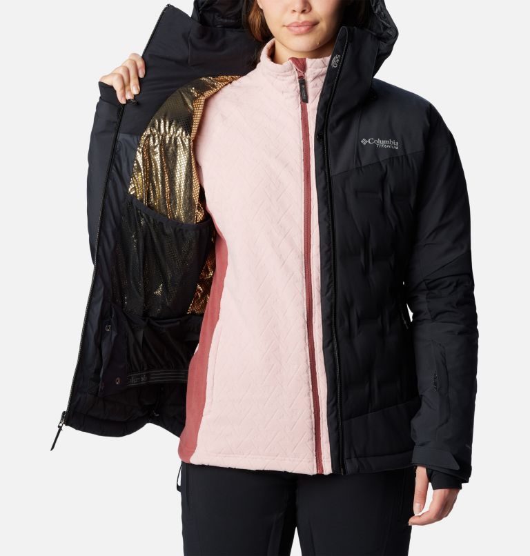 Women's Wildcard III Waterproof Down Ski Jacket, Color: Black, image 5