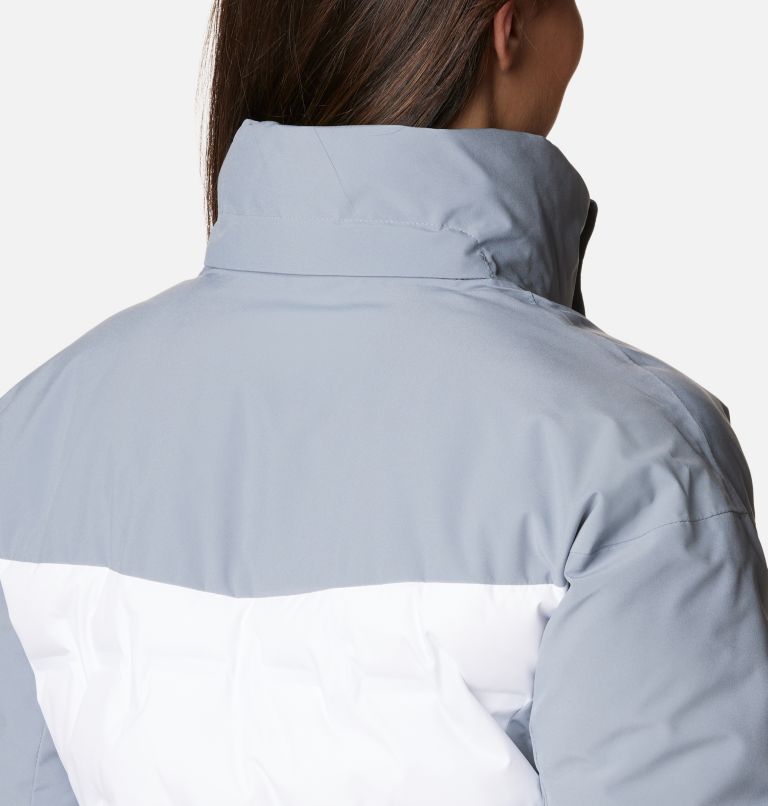 Thumbnail: Women's Wildcard III Down Jacket, Color: White, Tradewinds Grey, image 10
