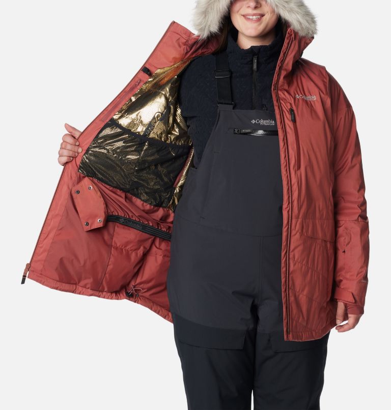 Thumbnail: Women's Mount Bindo III Insulated Jacket - Plus Size, Color: Beetroot Sheen, image 5