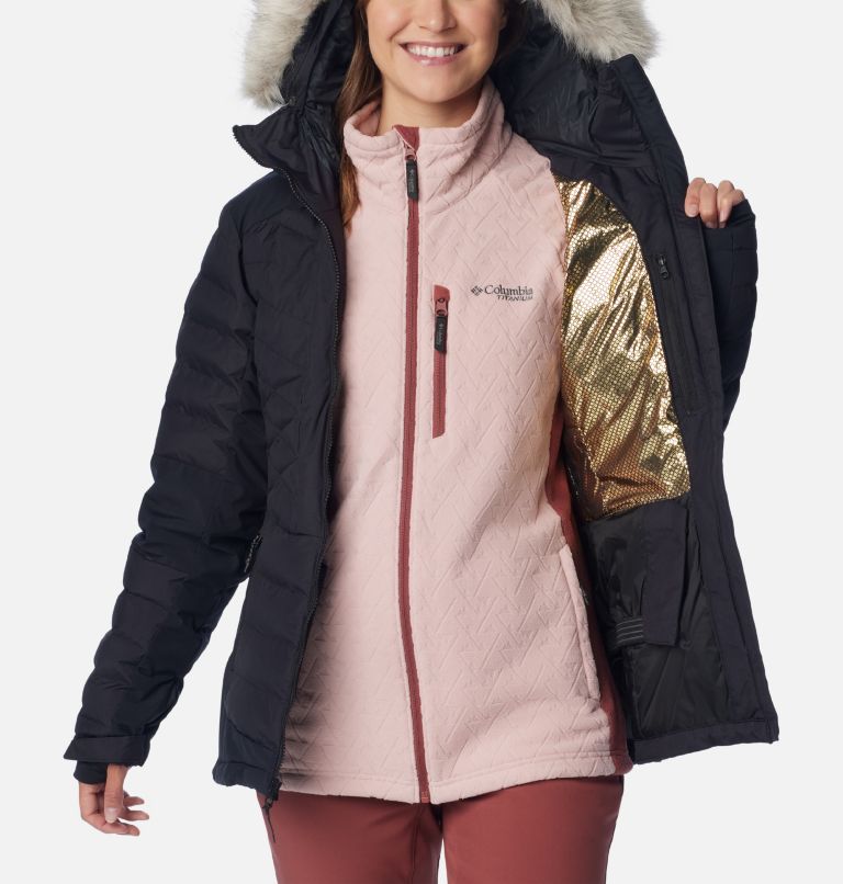 Veste de ski outlet fourrure femme