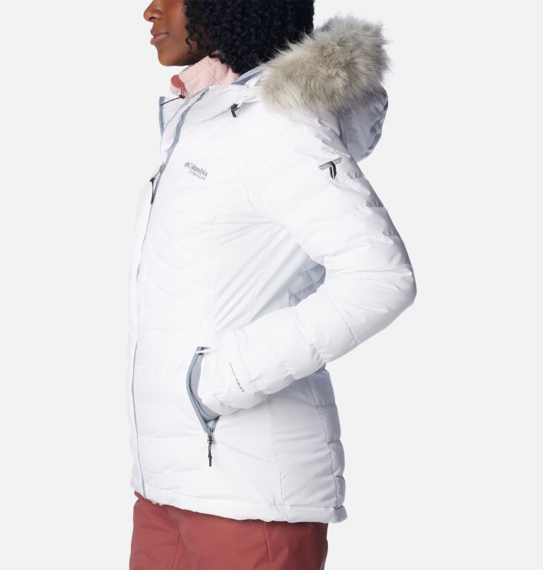 Columbia white 2024 ski jacket