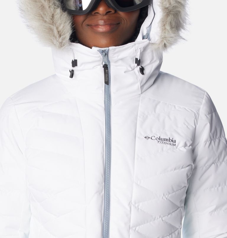 Columbia sportswear Co. jacket women small Grand Peak 2 Blu & White ski  jacket