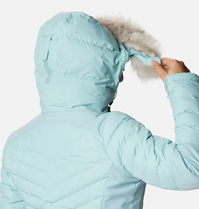 Thumbnail: Women's Bird Mountain II Insulated Down Ski Jacket, Color: Aqua Haze, image 9