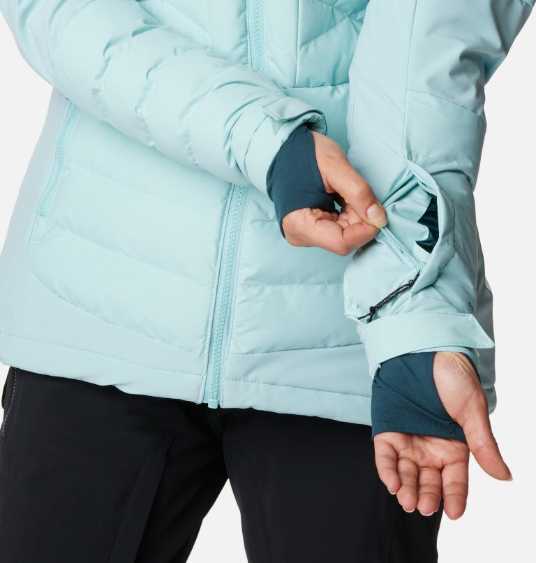 Thumbnail: Women's Bird Mountain II Insulated Down Ski Jacket, Color: Aqua Haze, image 10