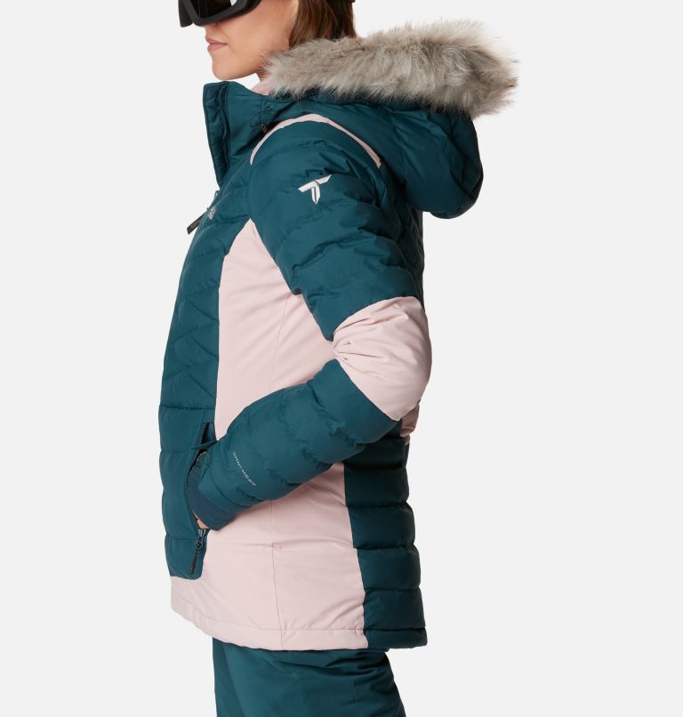 Women's Bird Mountain II Insulated Jacket, Color: Night Wave, Dusty Pink, image 3