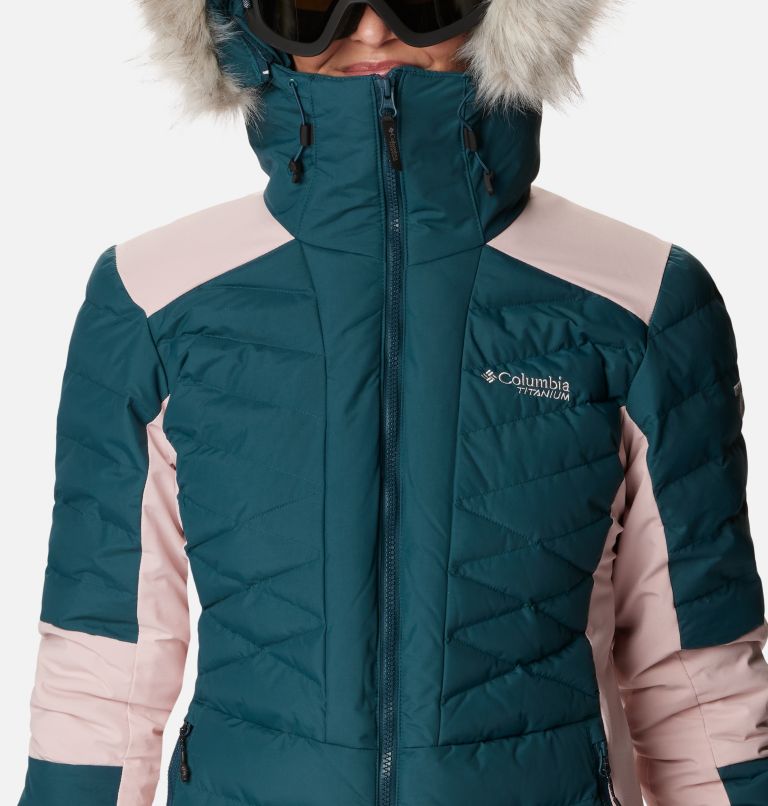 Thumbnail: Manteau isolant Bird Mountain II pour femmes, Color: Night Wave, Dusty Pink, image 4