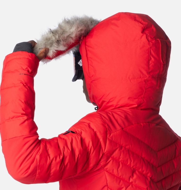 Thumbnail: Bird Mountain II isolierte Daunen Ski-Jacke für Frauen, Color: Red Lily, image 8