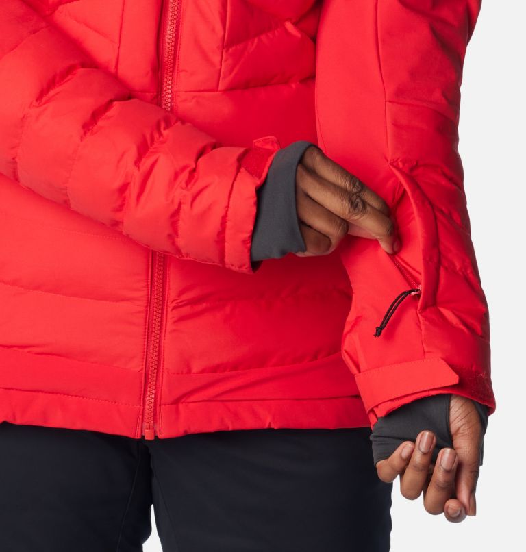 Thumbnail: Women's Bird Mountain II Insulated Down Ski Jacket, Color: Red Lily, image 9