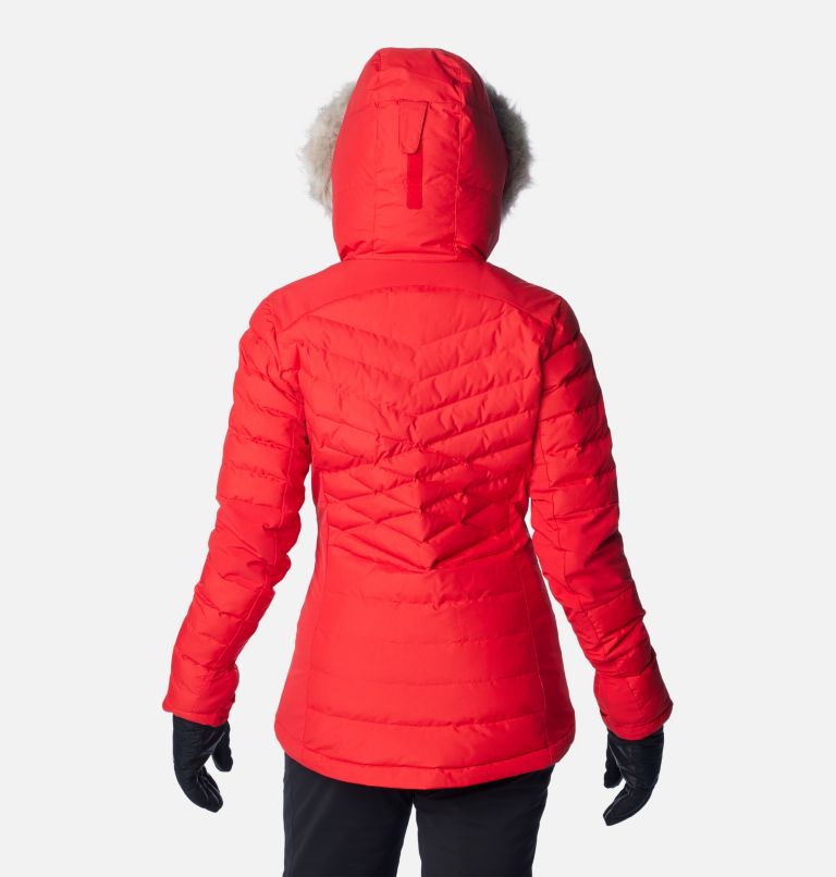 Women's Bird Mountain II Insulated Down Ski Jacket, Color: Red Lily, image 2