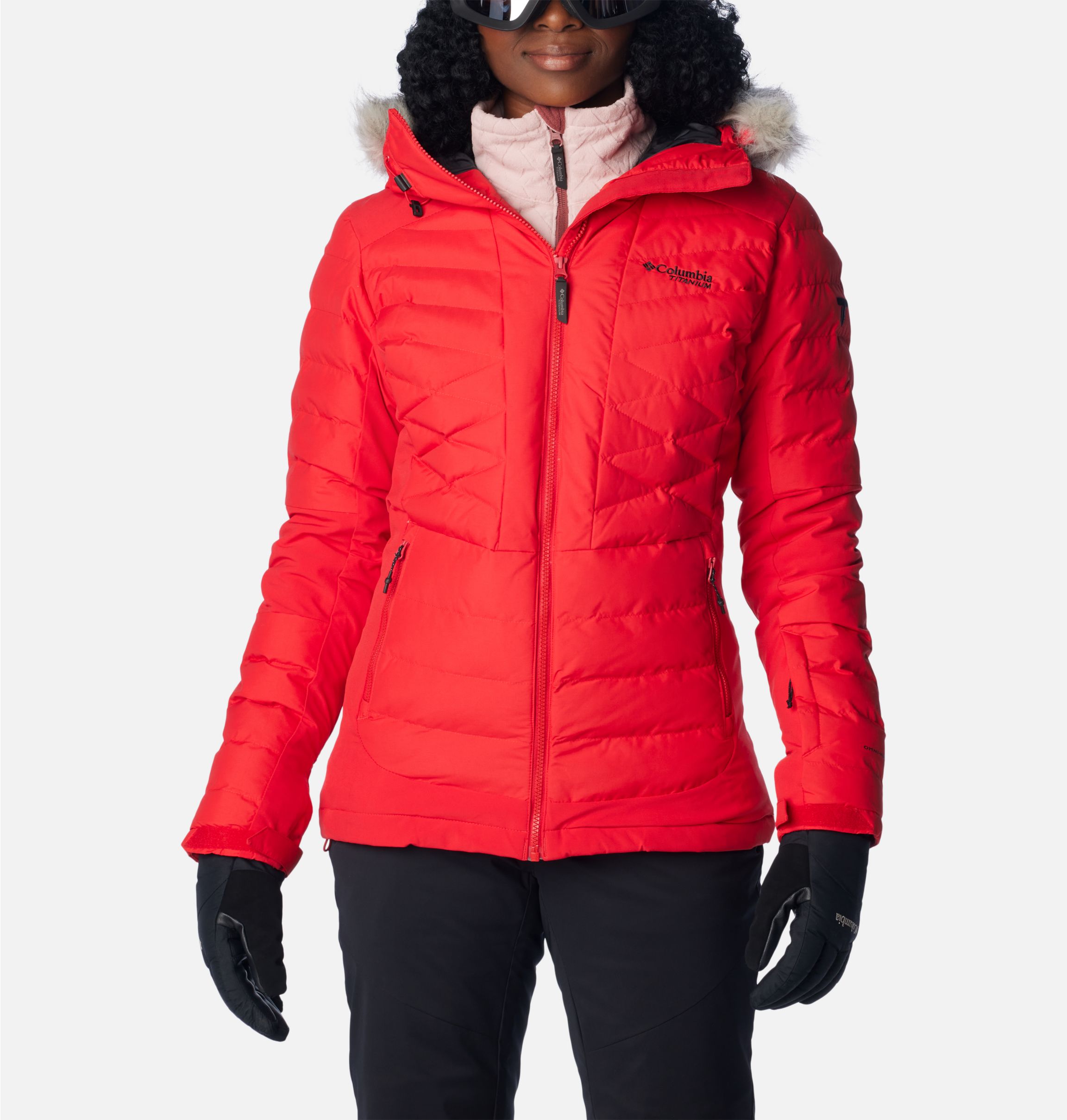 Columbia red ski jacket on sale