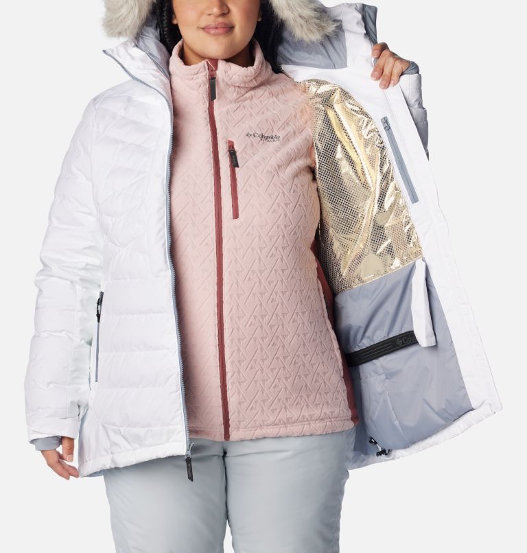 Women's Bird Mountain II Insulated Jacket - Plus Size, Color: White, image 5
