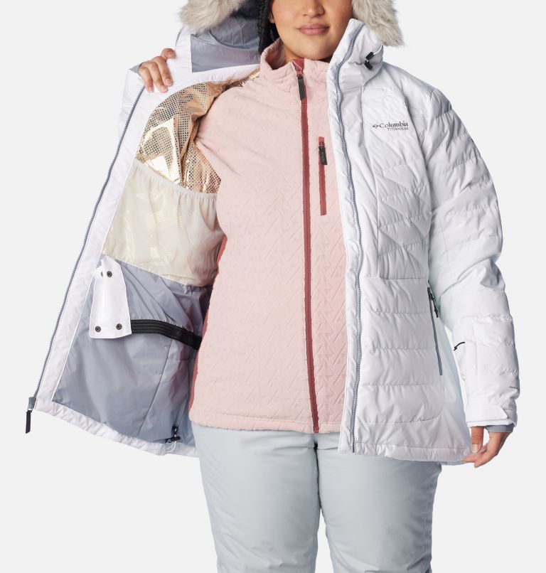 Thumbnail: Women's Bird Mountain II Insulated Jacket - Plus Size, Color: White, image 6