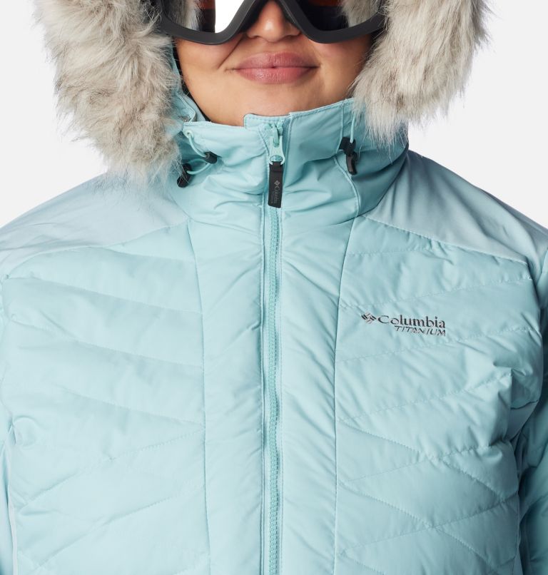 Women's Bird Mountain II Insulated Jacket - Plus Size, Color: Aqua Haze, image 4