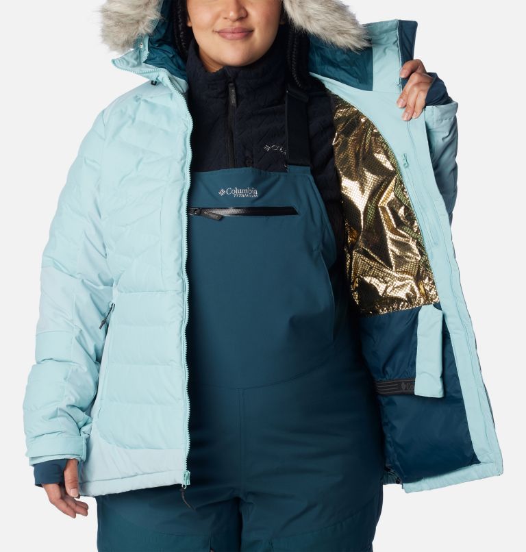 Women's Bird Mountain II Insulated Jacket - Plus Size, Color: Aqua Haze, image 6