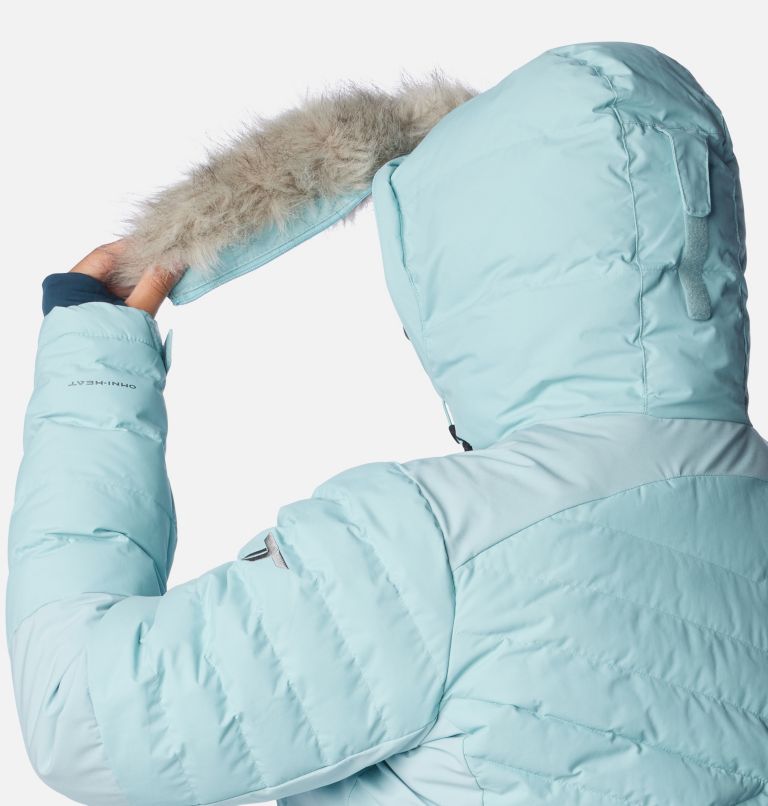 Thumbnail: Women's Bird Mountain II Insulated Jacket - Plus Size, Color: Aqua Haze, image 8