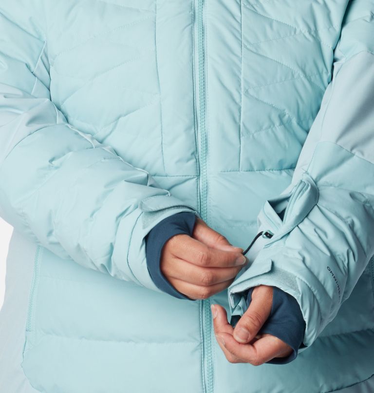 Thumbnail: Women's Bird Mountain II Insulated Jacket - Plus Size, Color: Aqua Haze, image 9
