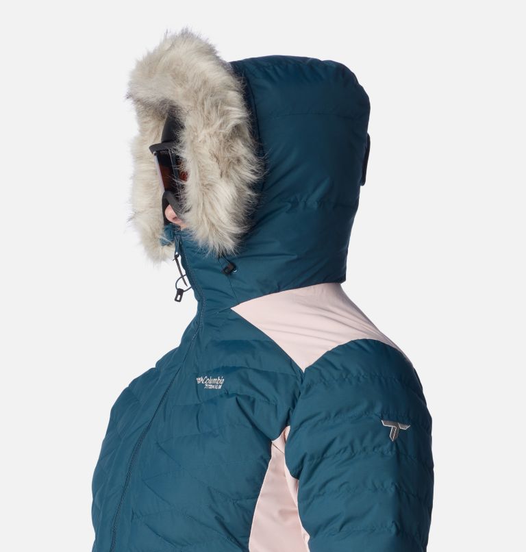 Thumbnail: Manteau isolant Bird Mountain II pour femmes – Grandes tailles, Color: Night Wave, Dusty Pink, image 7