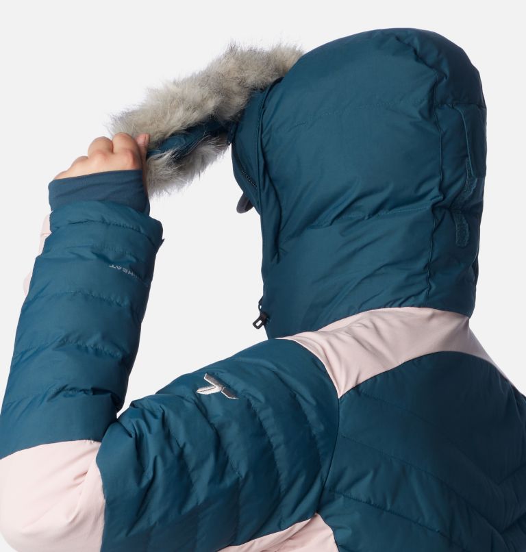 Thumbnail: Women's Bird Mountain II Insulated Jacket - Plus Size, Color: Night Wave, Dusty Pink, image 8