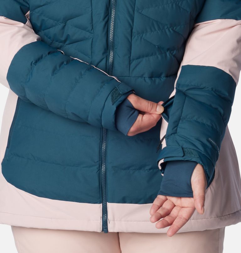 Thumbnail: Women's Bird Mountain II Insulated Jacket - Plus Size, Color: Night Wave, Dusty Pink, image 9