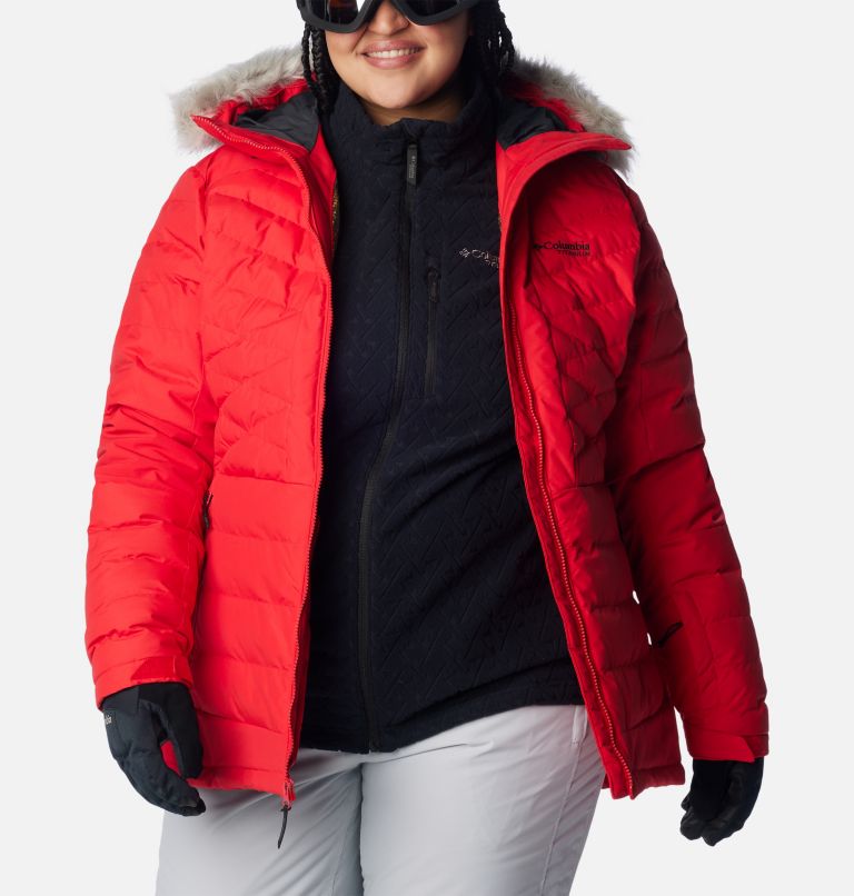 Thumbnail: Women's Bird Mountain II Insulated Jacket - Plus Size, Color: Red Lily, image 10