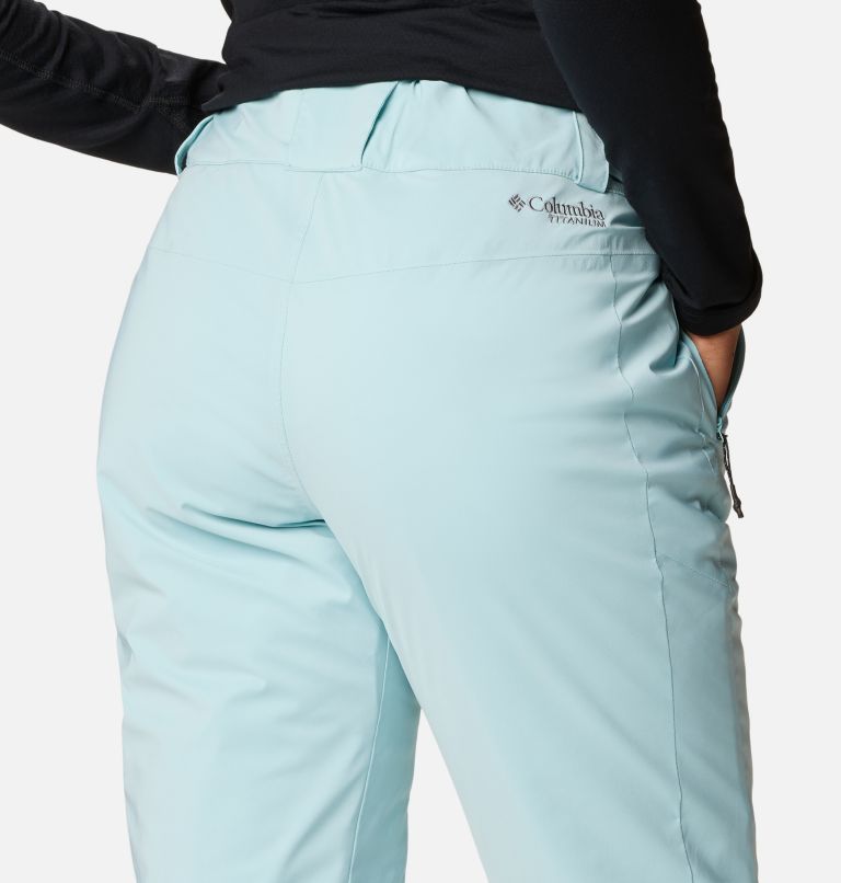 Women's Backslope III Insulated Pants, Color: Aqua Haze, image 5