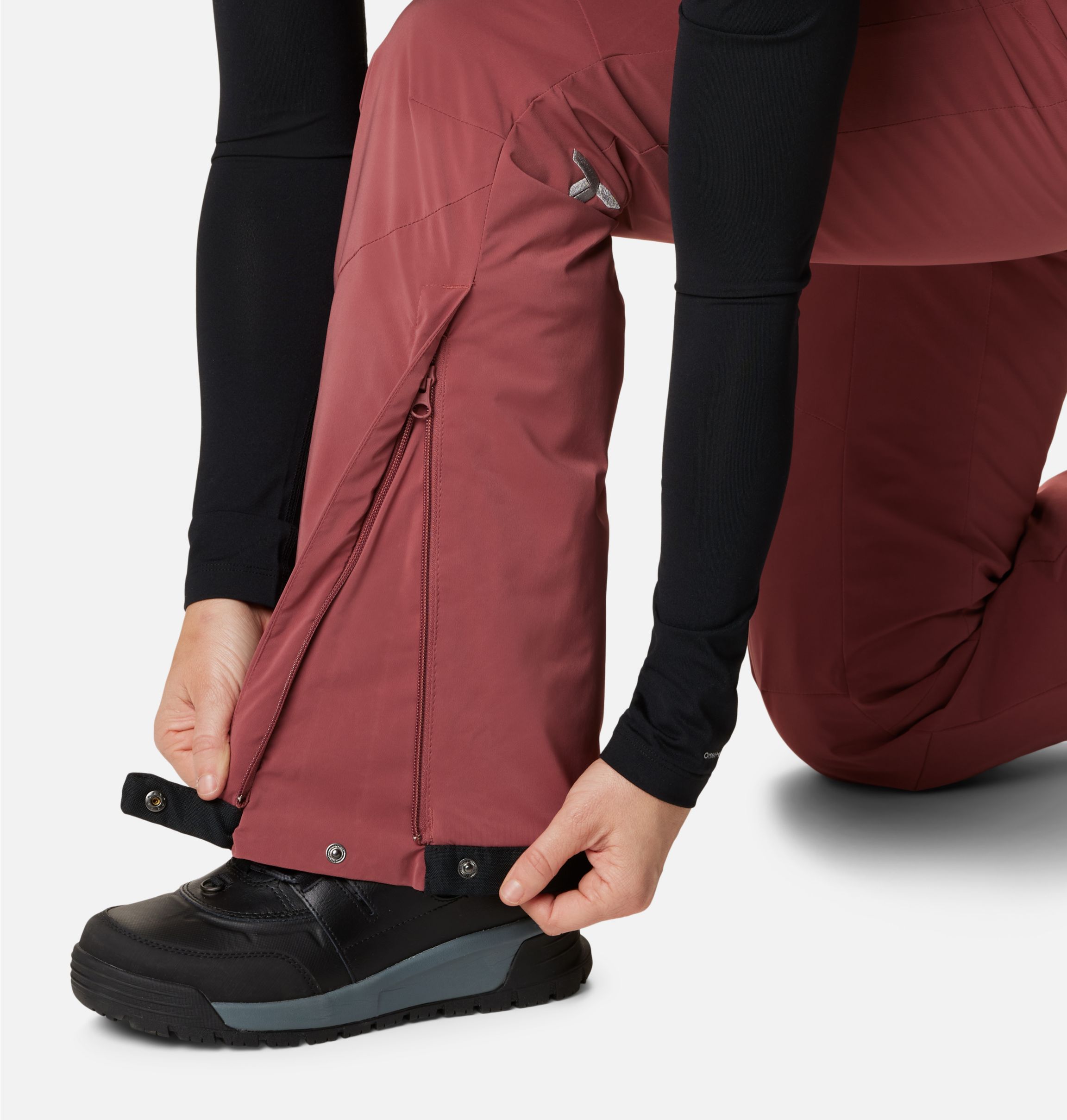 Columbia Pantalón de esquí con aislamiento Backslope para mujer blanco