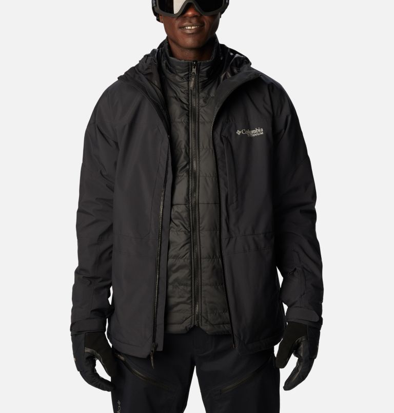 Thumbnail: Men's Powder Canyon Interchange II Jacket, Color: Black, image 13