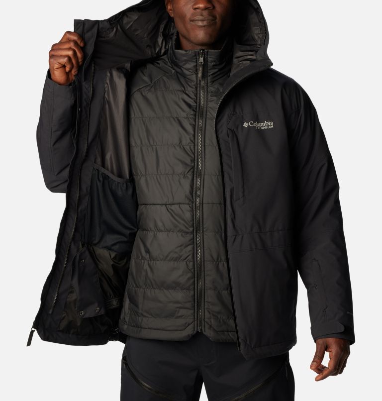 Thumbnail: Men's Powder Canyon Interchange II Jacket, Color: Black, image 5