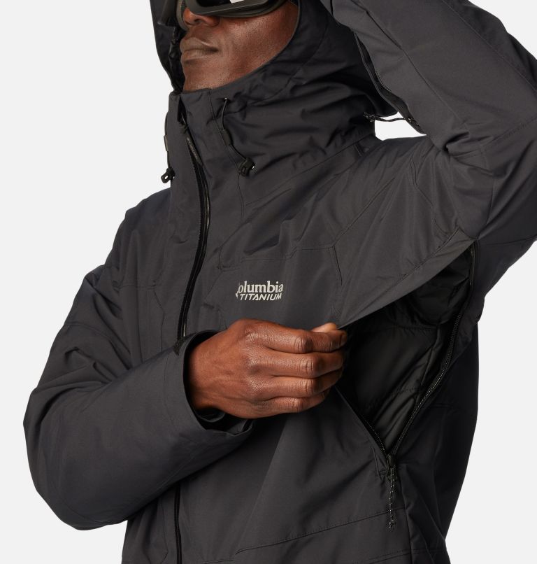 Thumbnail: Men's Powder Canyon Interchange II Jacket, Color: Black, image 9