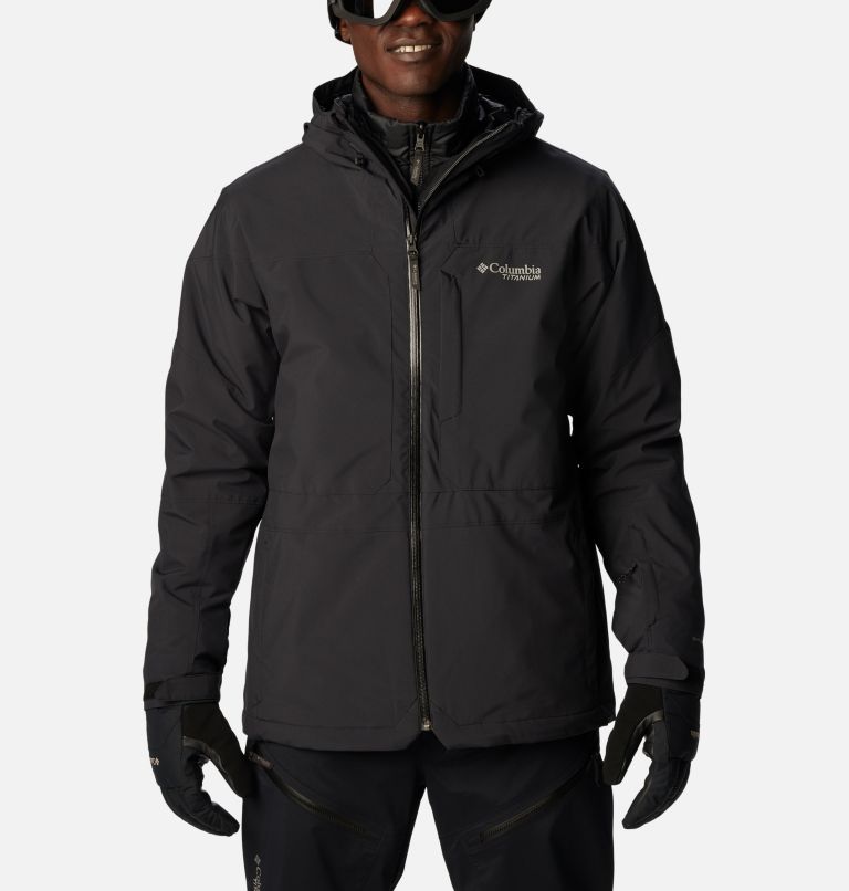 Thumbnail: Men's Powder Canyon Interchange II Jacket, Color: Black, image 1
