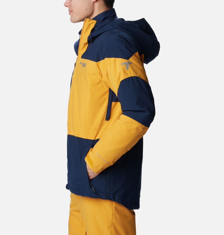 Powder Canyon Interchange II Jacket | 464 | XL, Color: Collegiate Navy, Raw Honey, image 3