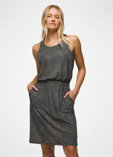 prAna Dress Small Black White Lexi Built in Bra Geometric Athletic A-Line  Casual - $35 - From Jamie
