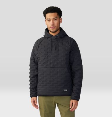 Men's Stretchdown Light Pullover Hoody, Color: Black, image 13