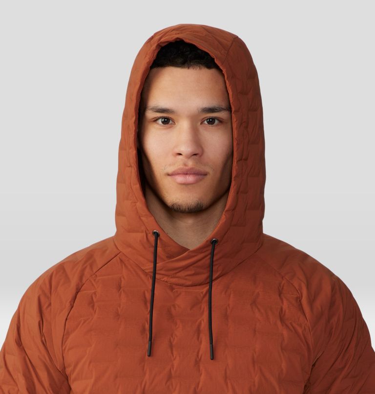 Thumbnail: Men's Stretchdown Light Pullover Hoody, Color: Iron Oxide, image 4