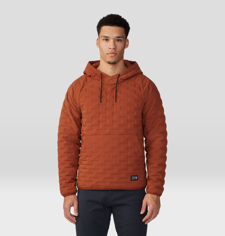 Thumbnail: Men's Stretchdown Light Pullover Hoody, Color: Iron Oxide, image 1