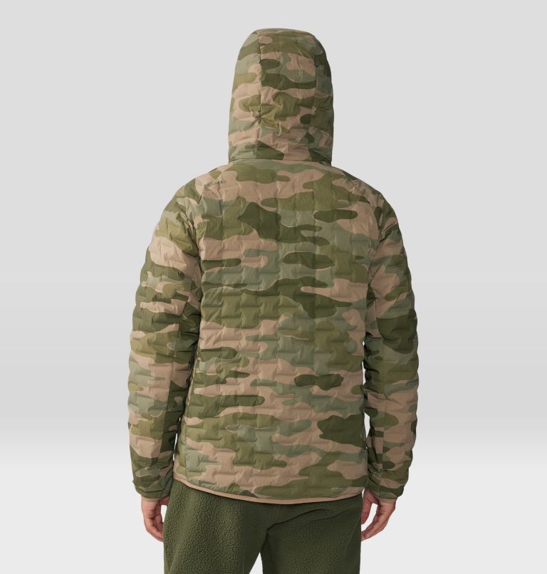 Men's Stretchdown Light Pullover Hoody, Color: Trail Dust Camo Print, image 2