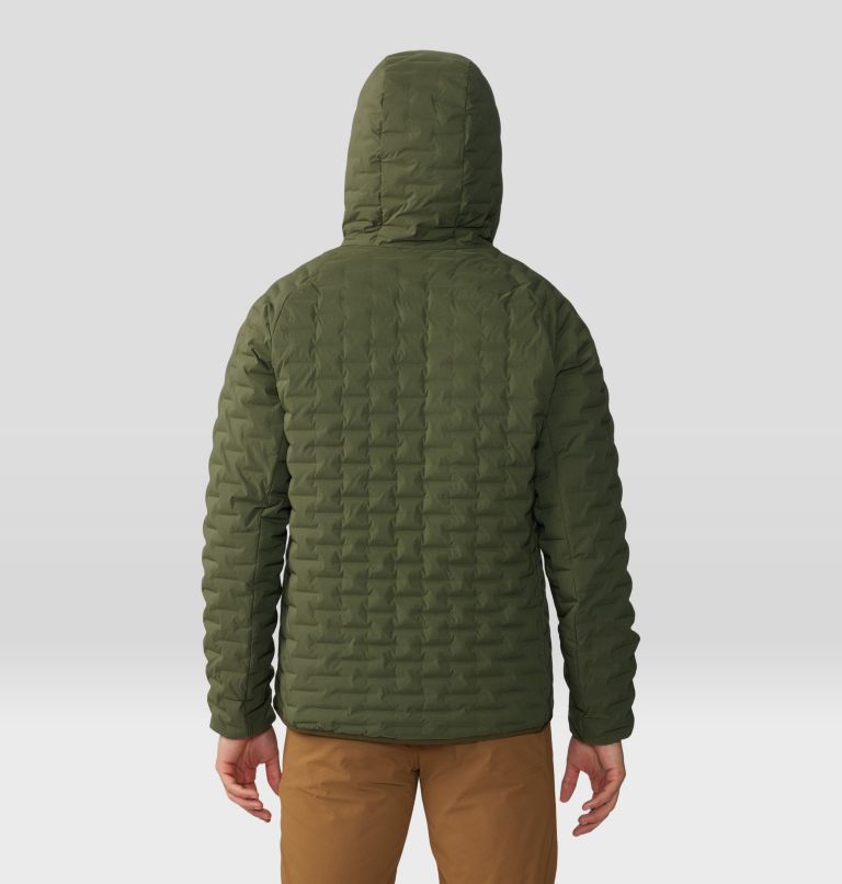 Men's Stretchdown Light Pullover Hoody, Color: Surplus Green, image 2