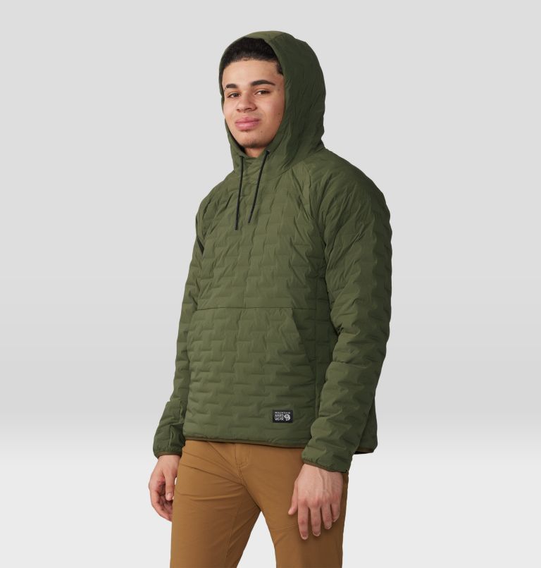 Thumbnail: Men's Stretchdown Light Pullover Hoody, Color: Surplus Green, image 1