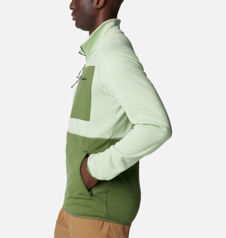 Men's Columbia Hike Full Zip Jacket, Color: Sage Leaf, Canteen, Canteen, image 3