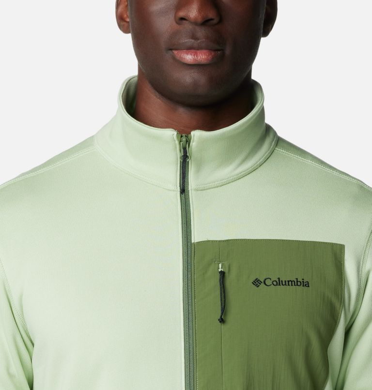 Men's Columbia Hike Full Zip Jacket, Color: Sage Leaf, Canteen, Canteen, image 4