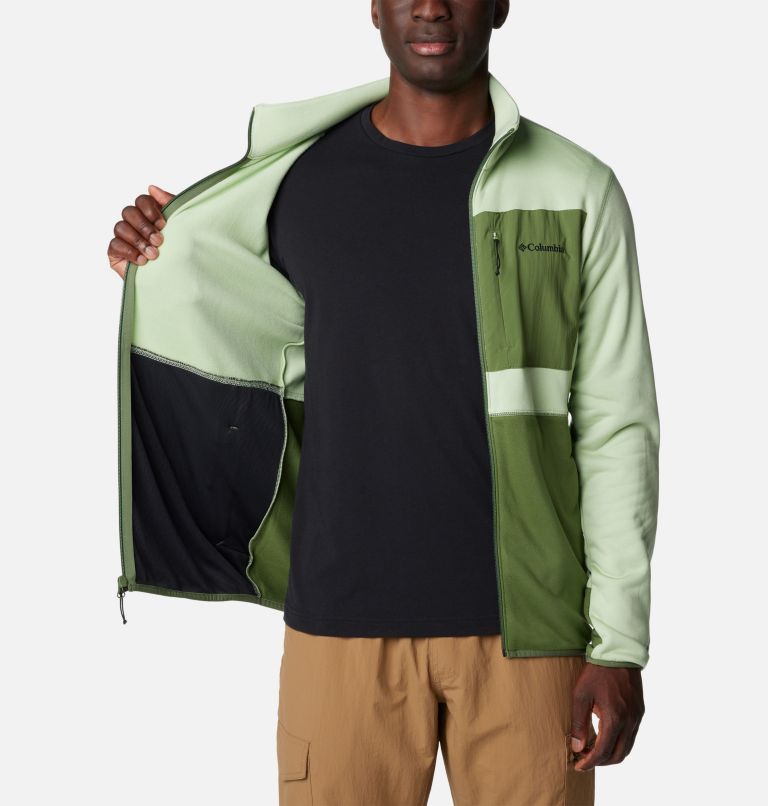 Men's Columbia Hike Full Zip Jacket, Color: Sage Leaf, Canteen, Canteen, image 5