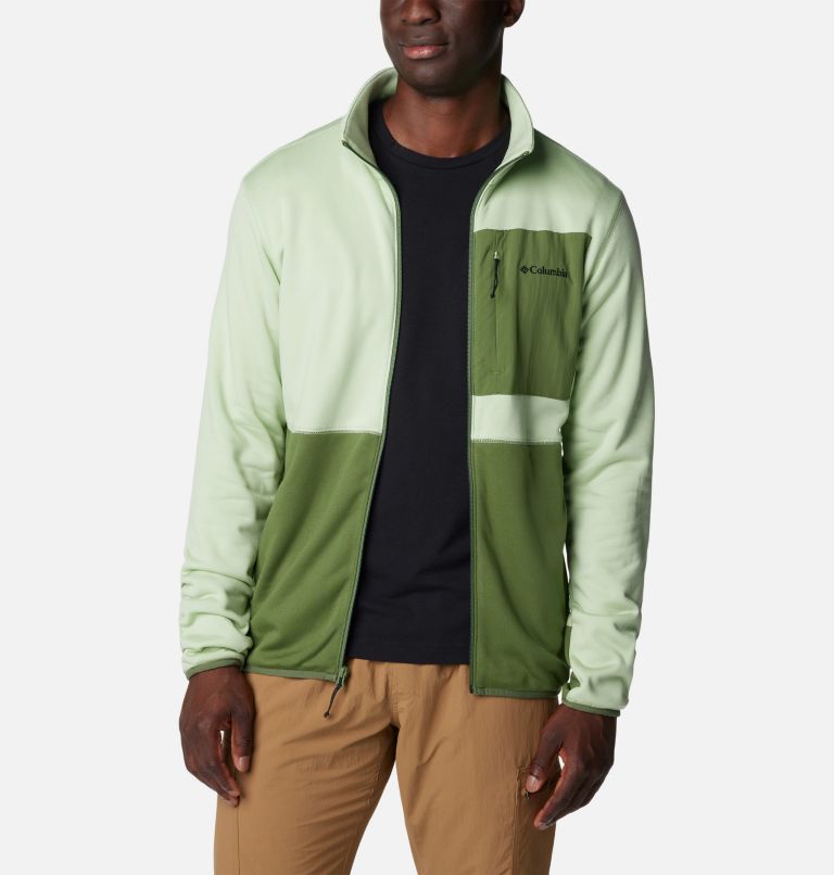 Men's Columbia Hike Full Zip Jacket, Color: Sage Leaf, Canteen, Canteen, image 6